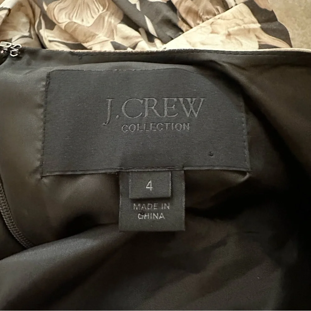 NWOT$398 J. Crew Collection Luela Antique Tulip Fit & Flare dress size 4_14